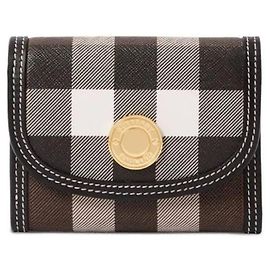 Burberry Check Half Wallet Flap Wallet Multiple colors