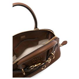 Miu Miu Aventurine Mini Nappa Leather Bag Brown