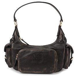 Miu Miu Bolsa de bolso em couro nappa Marrom