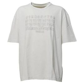 Maison Martin Margiela Embroidered Numbering T-Shirt White