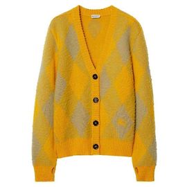 Burberry Cardigan in lana argyle Multicolore