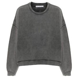 Acne Moletom com patch de logo nas costas Preto