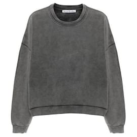 Acne Back Logo Patch Sweatshirt Black