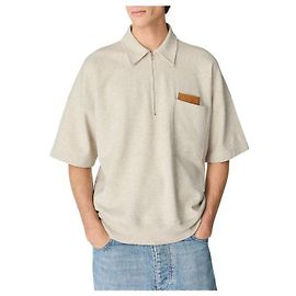 Bottega Veneta Polo in Cotone Mélange Doppio Multicolore