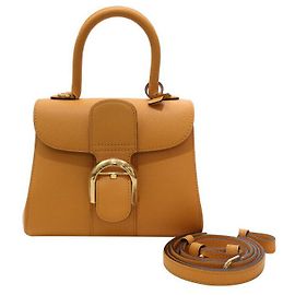 Delvaux Mini Box Rodeo Bezerro Briant Laranja