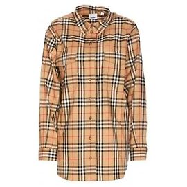 Burberry Camisa de algodón a cuadros Multicolor