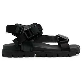 Prada Sandales à sangle en nylon avec boucle Multicolore
