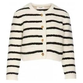 Céline Gestreifter Crop-Cardigan Mehrfarben