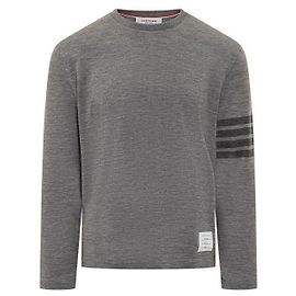 Thom Browne Woll-Jersey T-Shirt Braun