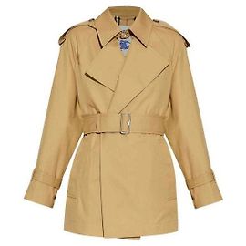 Burberry Gabardine Trench Coat Jacket Brown