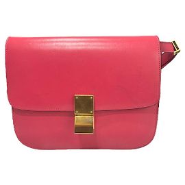 Céline Classic Box Medium Flap Bag Hibiscus Pink