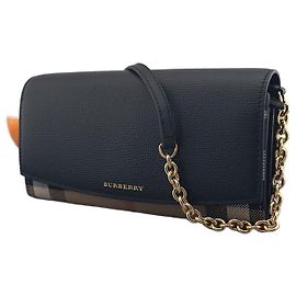 Burberry Borsa a tracolla in pelle HENLEY Nera Nero