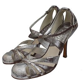 Dior Silver Lizard Sandal Silvery