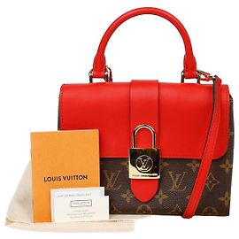 Louis Vuitton Rocky BB Tote Shoulder Bag Red