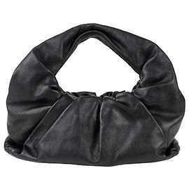 Bottega Veneta Bolsa de Ombro Hobo Gathered Preto