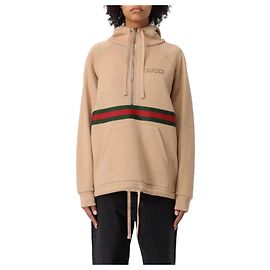 Gucci Abito Felpa con Cappuccio in Jersey Multicolore