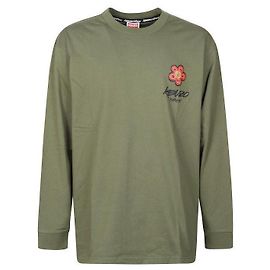 Kenzo Langarm-T-Shirt mit Blumenmuster Mehrfarben