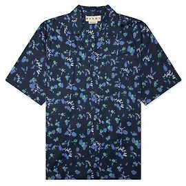 Marni Camisa de seda Habotai estampada Multicolor