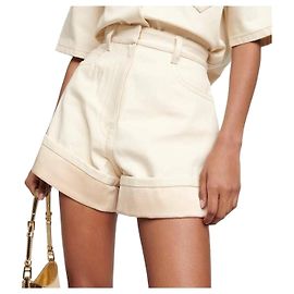 Prada Shorts de denim de algodão Multicor