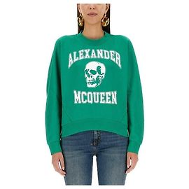 Alexander Mcqueen Pullover mit Totenkopf-Print Mehrfarben