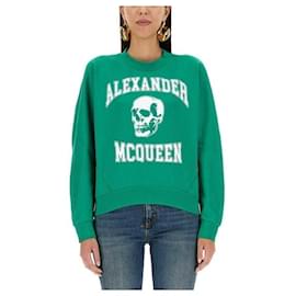 Alexander Mcqueen Suéter con estampado de calavera Multicolor
