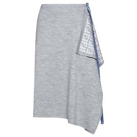 Fendi Saia de lã Multicor