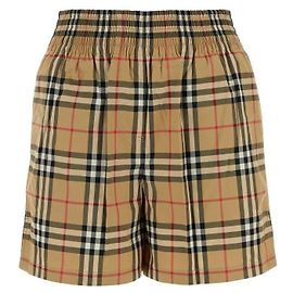 Burberry Shorts de algodão Check Multicor