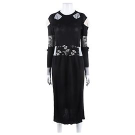 Maison Martin Margiela Vestido de punto de seda Maison Margiela Multicolor