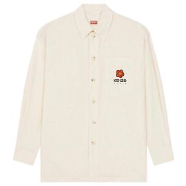 Kenzo Floral Embroidery Overshirt White