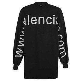 Balenciaga Sweatshirt mit gesticktem Logo Mehrfarben