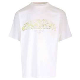 Balenciaga Camiseta de algodón con logo gráfico impreso Multicolor