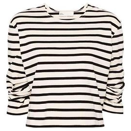 Tory Burch T-Shirt mit gerafften Ärmeln Mehrfarben
