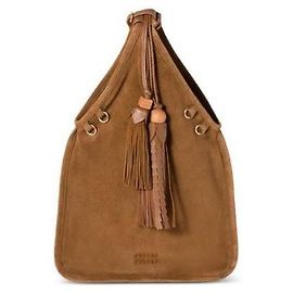 Miu Miu Bolsa de camurça com franjas Marrom