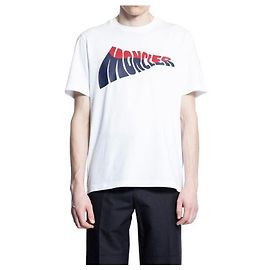 Moncler Camiseta de manga curta com logo Wave Multicor