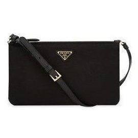 Prada Bolsa de Ombro Re-Nylon Preta Preto