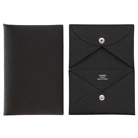 Hermès Card Holder Appson Palladium Noir Black