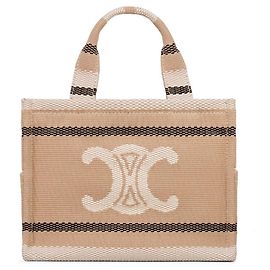 Céline Small Cabas Tie Stripe Textile Triumph Multiple colors