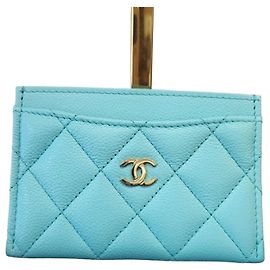 Chanel Classic Card Holder Blue