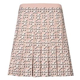 Tory Burch Jupe plissée en viscose monogrammée Multicolore