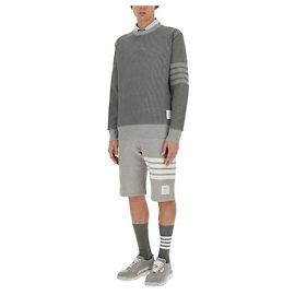 Thom Browne Sweatshirt mit Rundhalsausschnitt Braun