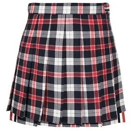 Thom Browne Falda mini plisada de tartán Multicolor
