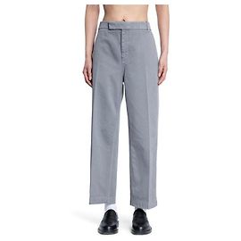 Thom Browne Pantalones utilitarios de sarga de algodón Castaño