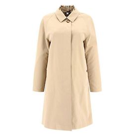 Burberry Abrigo de Gabardina de Algodón Multicolor