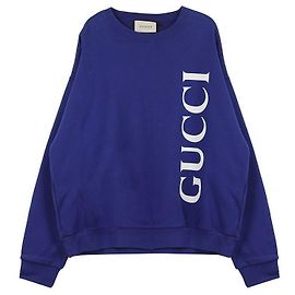Gucci Sweatshirt mit Logo Blau