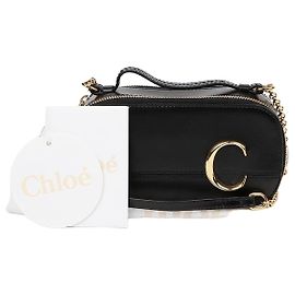 Chloé Mini Vanity Tote Shoulder Bag Black