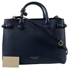 Burberry Borsa a spalla media Banner Blu