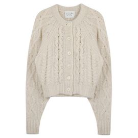 Isabel Marant Cardigan en maille torsadée Blanc