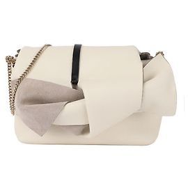 Chloé Pequena bolsa transversal com corrente Branco