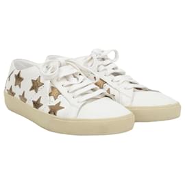 Saint Laurent Star Patch Sneaker Weiß