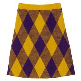Burberry Falda de lana argyle Multicolor